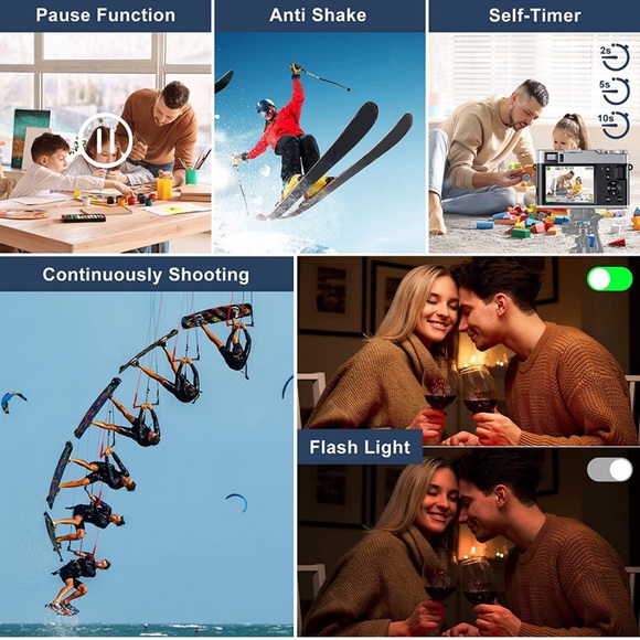 4K Digital Camera for Photography Autofocus 48MP Vlogging Camera for YouTube - Picture 4 of 8